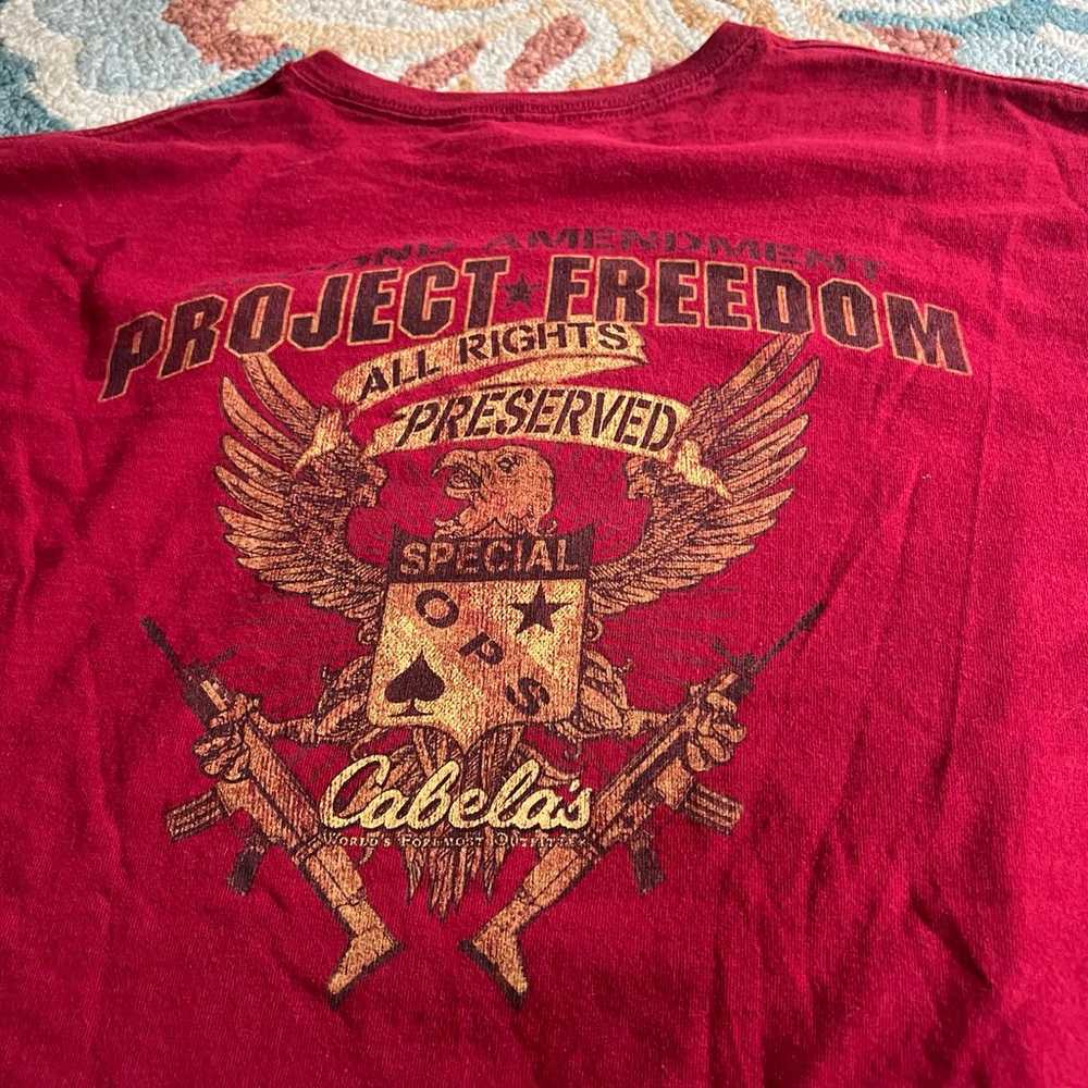 Cabelas project freedom tee shirt, 2XL, XXL - image 2
