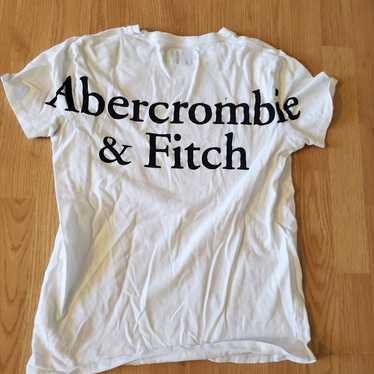 Abercrombie and Fitch size xs white and navy blue… - image 1