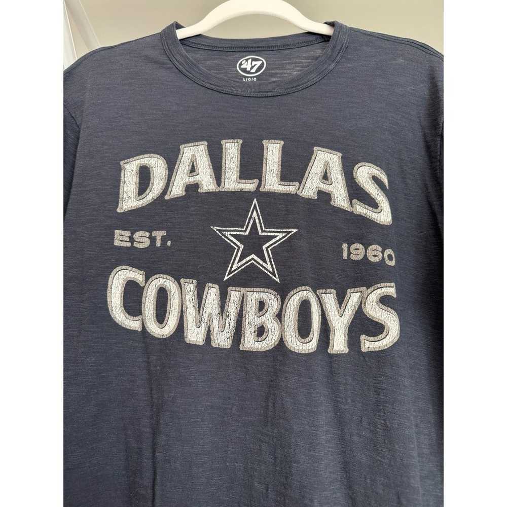 Dallas Cowboys Men's T-Shirt Size Large Navy - image 2