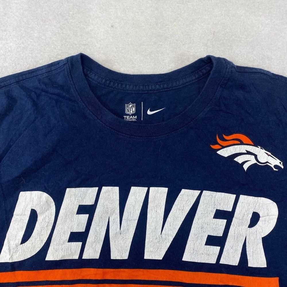 NFL Nike Denver Broncos Sports Tee Thrifted Vinta… - image 10