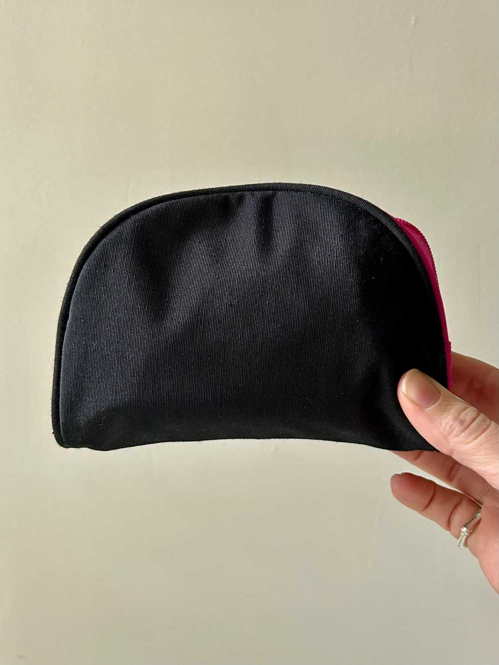 Vintage YSL Black and Hot Pink Makeup Pouch - image 4