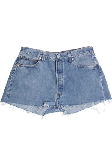 Vintage Levi's 501 High Waisted Cut Off Shorts 14… - image 1