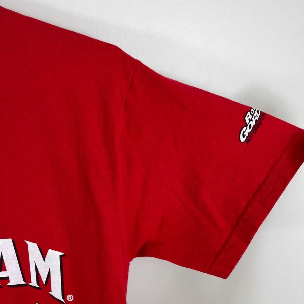 Vintage Jim Beam Racing TShirt Adult Sz M Red Rob… - image 4