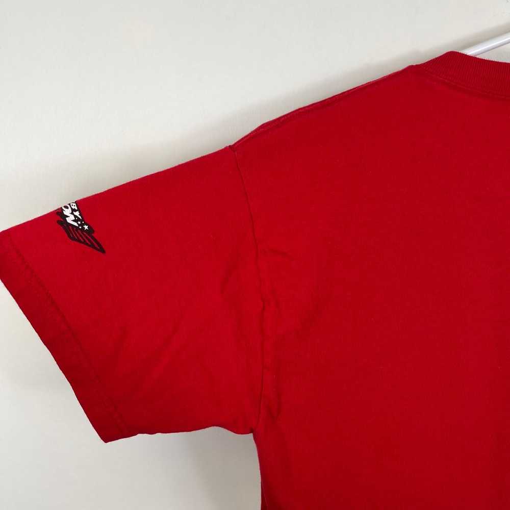 Vintage Jim Beam Racing TShirt Adult Sz M Red Rob… - image 9