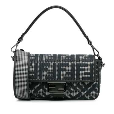Product Details Fendi Black Houndstooth Zucca Bag… - image 1
