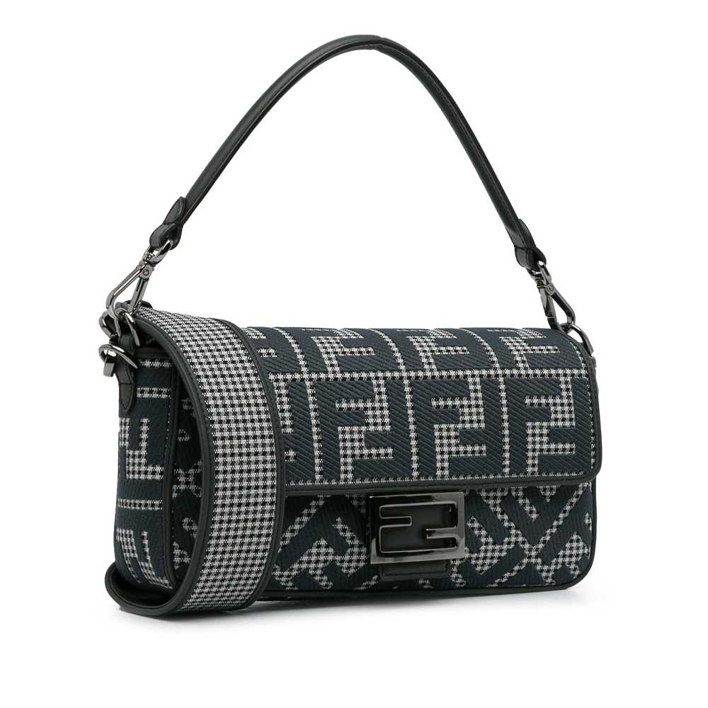 Product Details Fendi Black Houndstooth Zucca Bag… - image 2