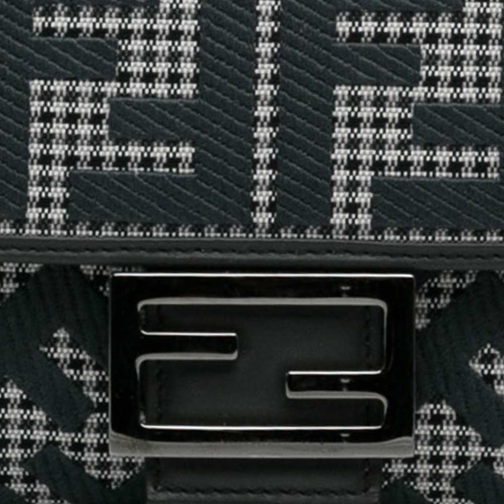 Product Details Fendi Black Houndstooth Zucca Bag… - image 9