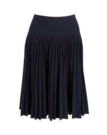 Product Details Alaia Navy Accordion Pleated Knee-