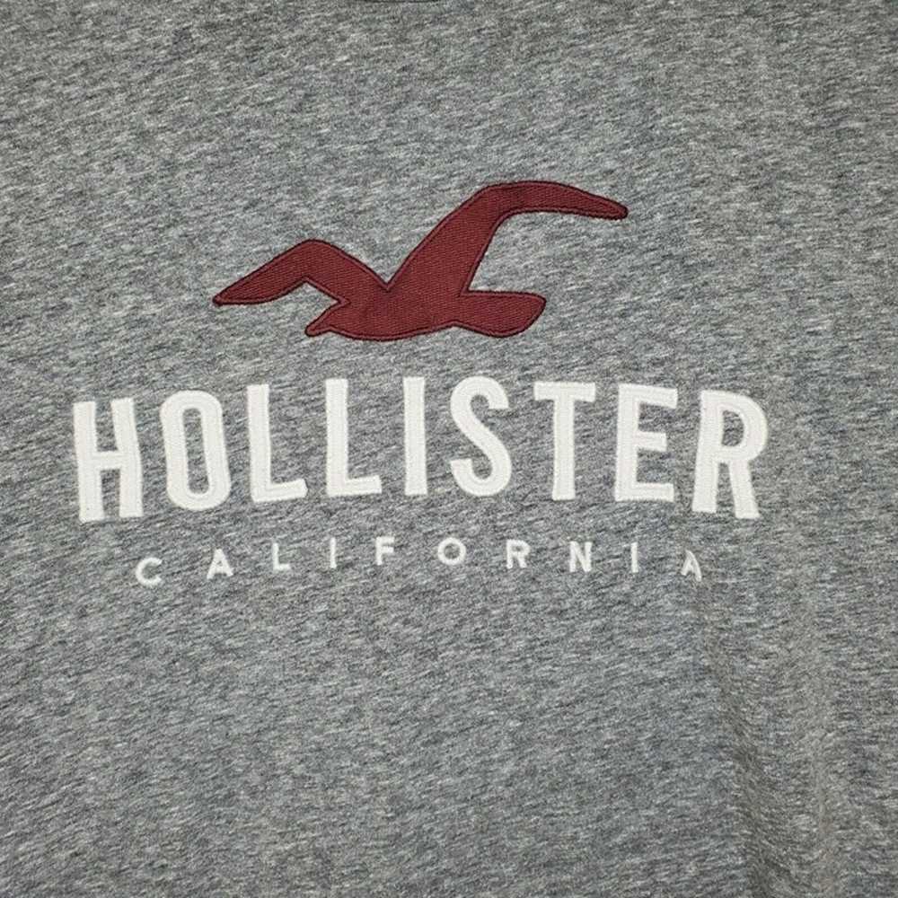Hollister California Embroidered Grey Woman Large… - image 5