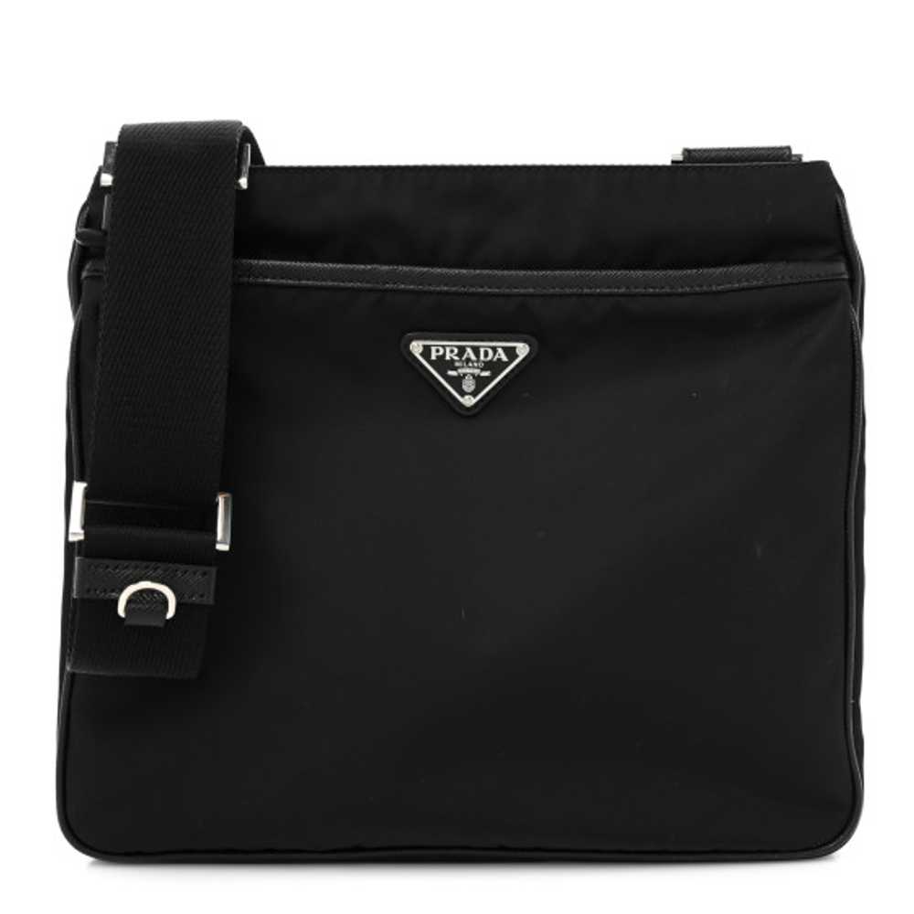 PRADA Re-Nylon Saffiano Messenger Bag Black - image 1
