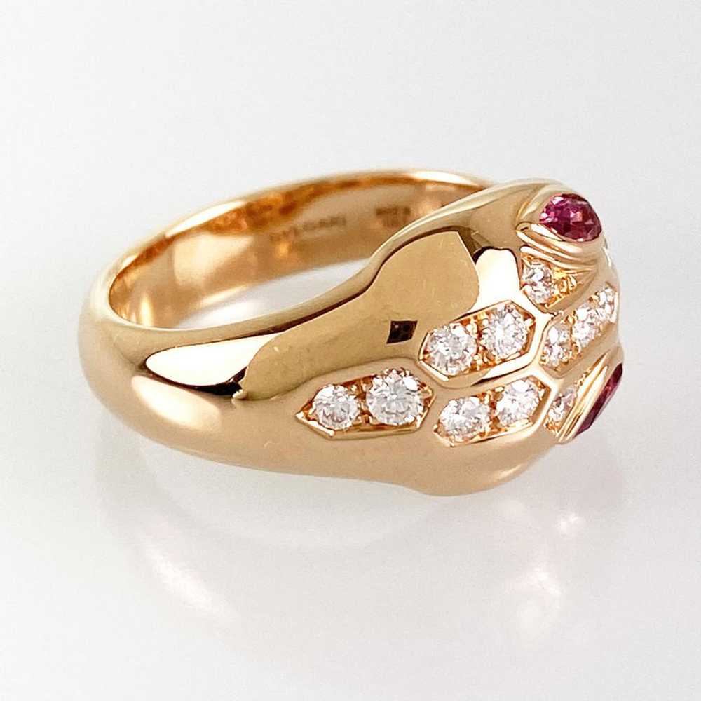 Bvlgari Serpenti pink gold ring - image 3