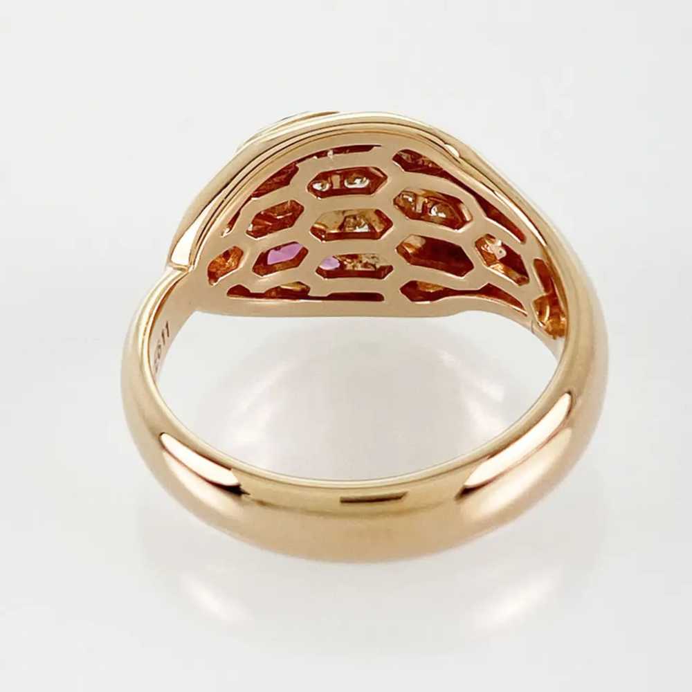 Bvlgari Serpenti pink gold ring - image 5