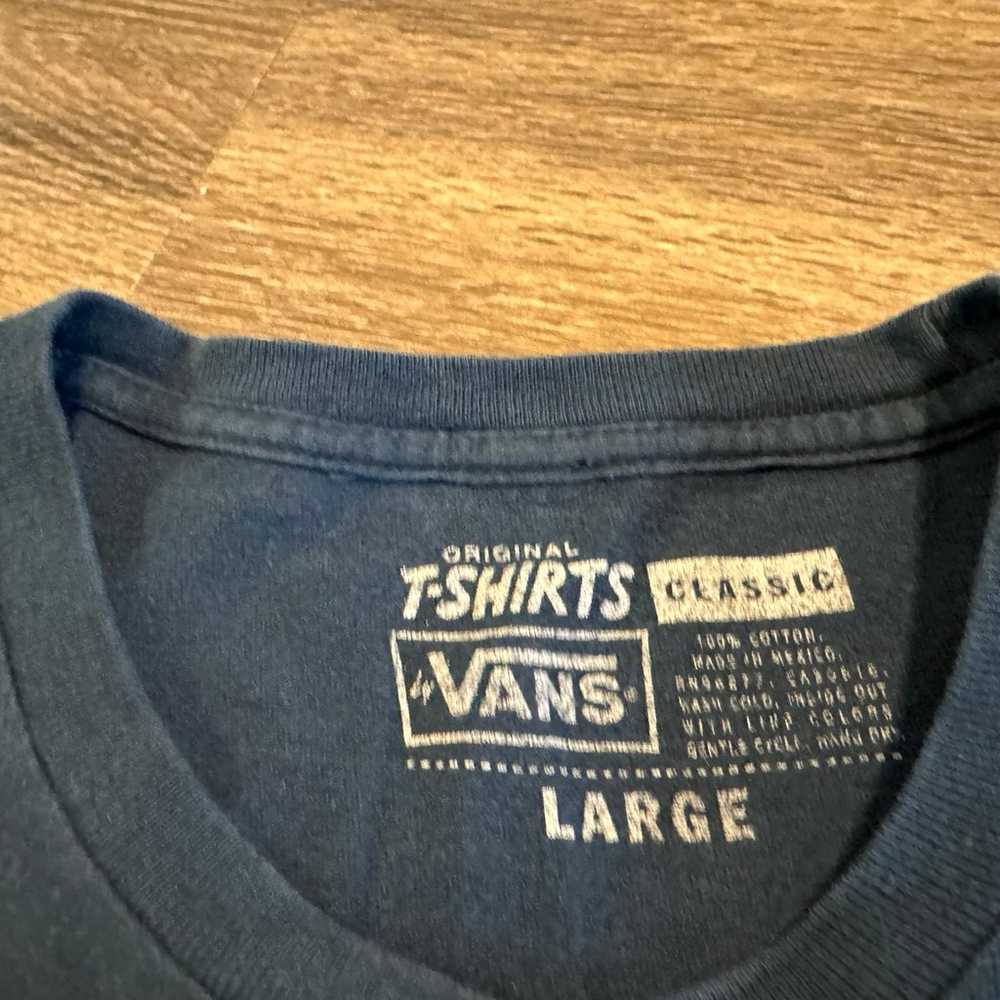 Vintage VANS Off The Wall Long Sleeve T-shirt Lar… - image 3
