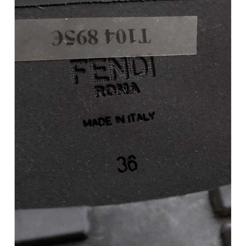 Fendi Cloth biker boots - image 7