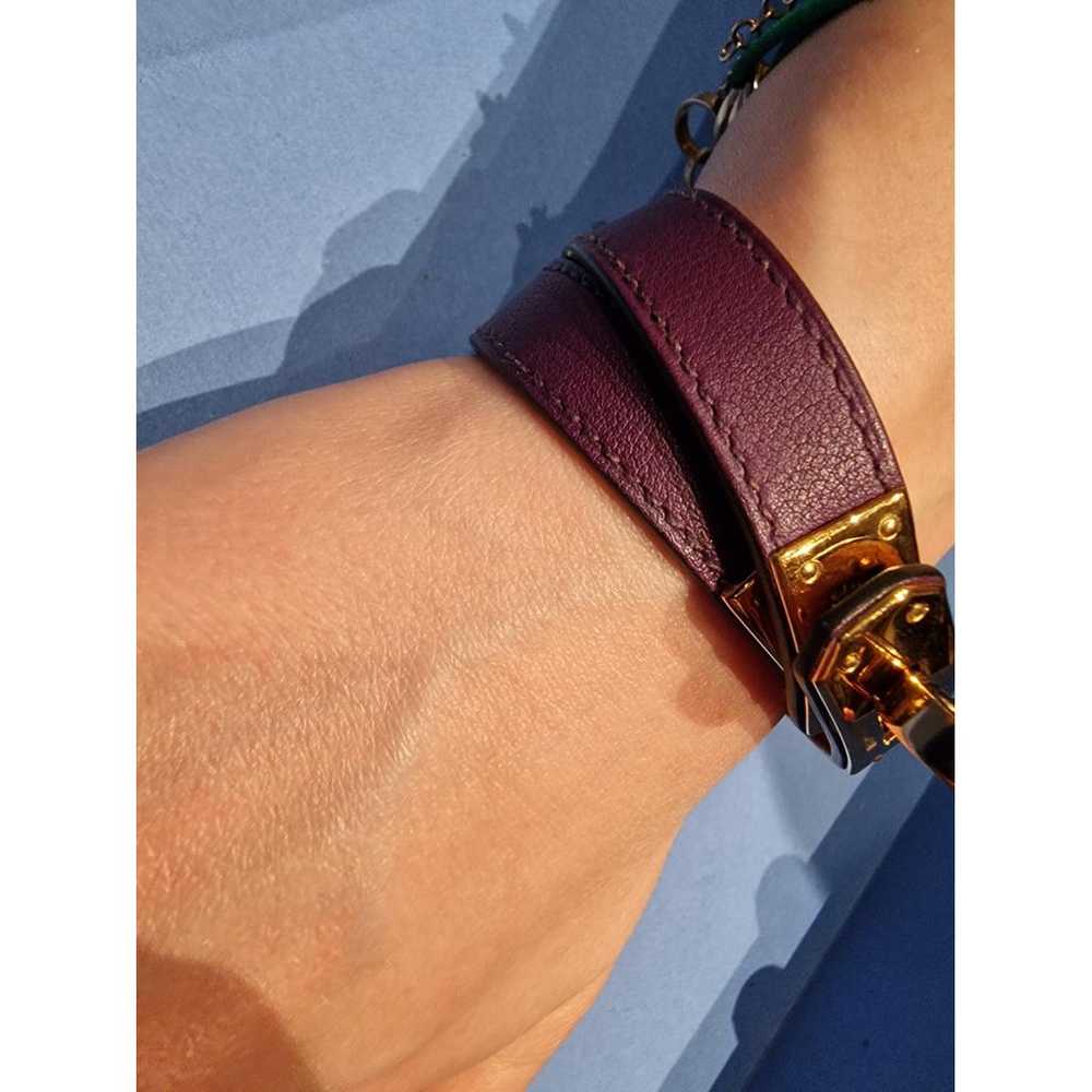 Hermès Mini Kelly leather bracelet - image 3