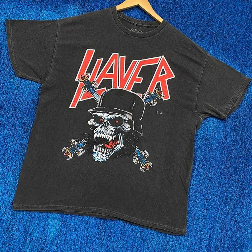 Slayer Laughing Skull Show No Mercy Heavy Metal T… - image 3