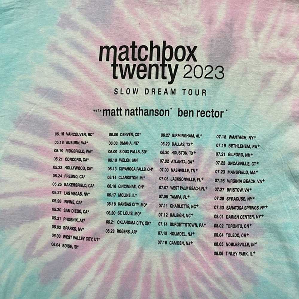 Matchbox Twenty Slow Dream Tour Tie Dye O/S - image 4