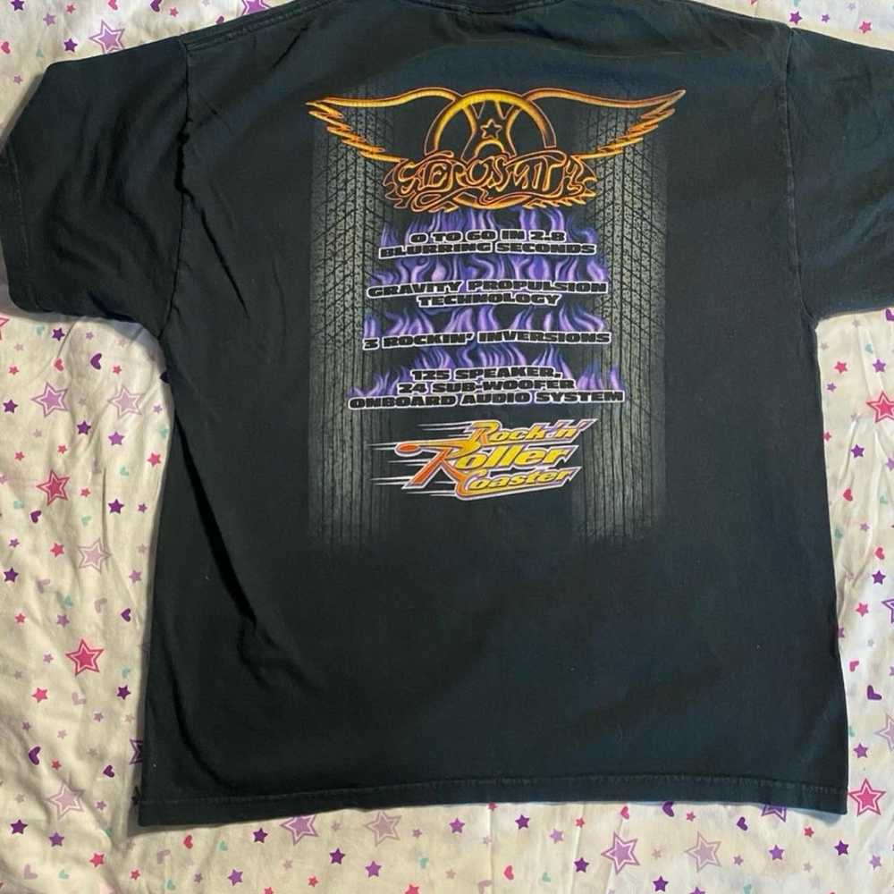 Vintage Rock’n’ Roller Coaster AeroSmith shirt - image 4