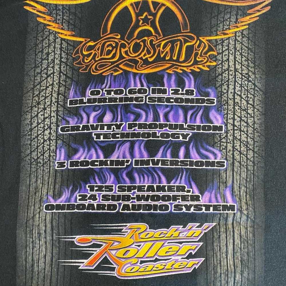Vintage Rock’n’ Roller Coaster AeroSmith shirt - image 5