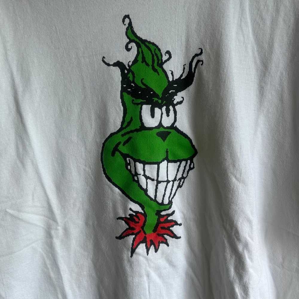 Vintage The Grinch Cartoon Tshirt White XL - image 2