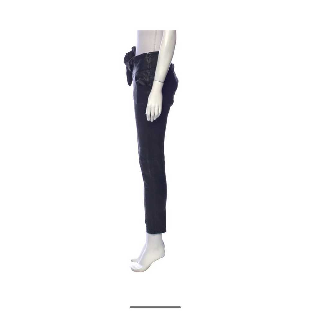 Iro Leather slim pants - image 2