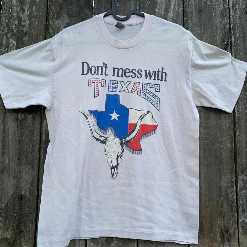 White tee (Don't Mess With Texas) - image 3
