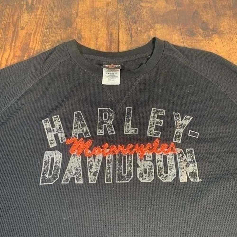 Harley Davidson Motorcycles Long Sleeve shirt Bed… - image 2