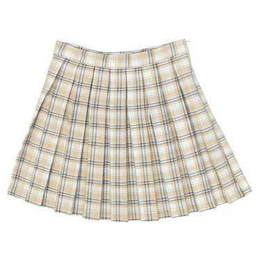 Ladies Cali 1850 Pleated Plaid Mini Skirt - image 1