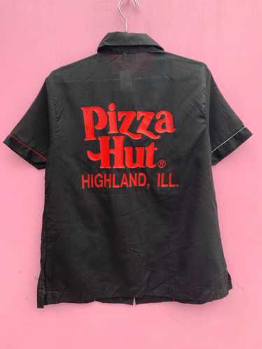 PIZZA HUT HIGHLAND IL BUTTON UP BOWLING SHIRT