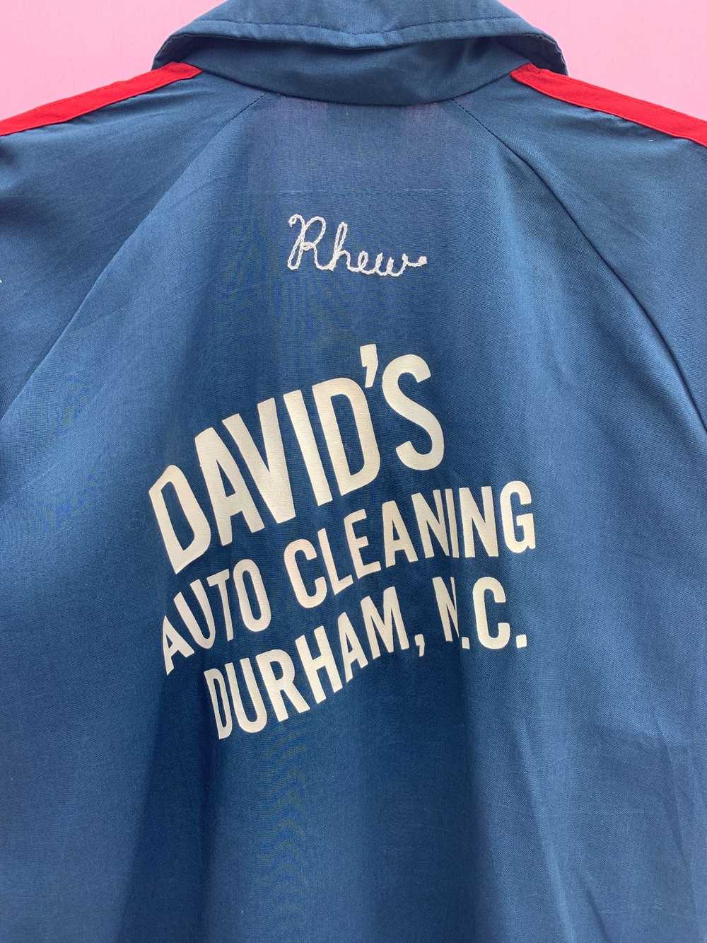 DAVIDS AUTO CLEANING BUTTON UP BOWLING SHIRT W/ S… - image 2