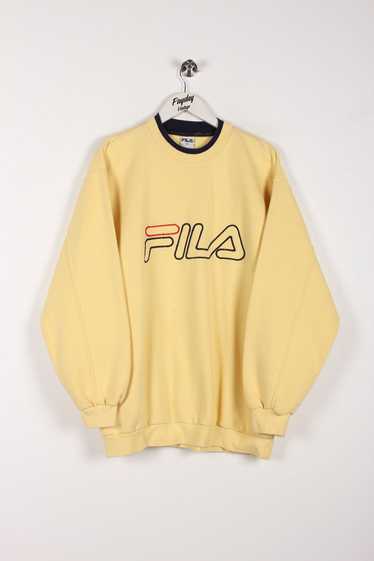 90's Fila Sweatshirt Yellow XL