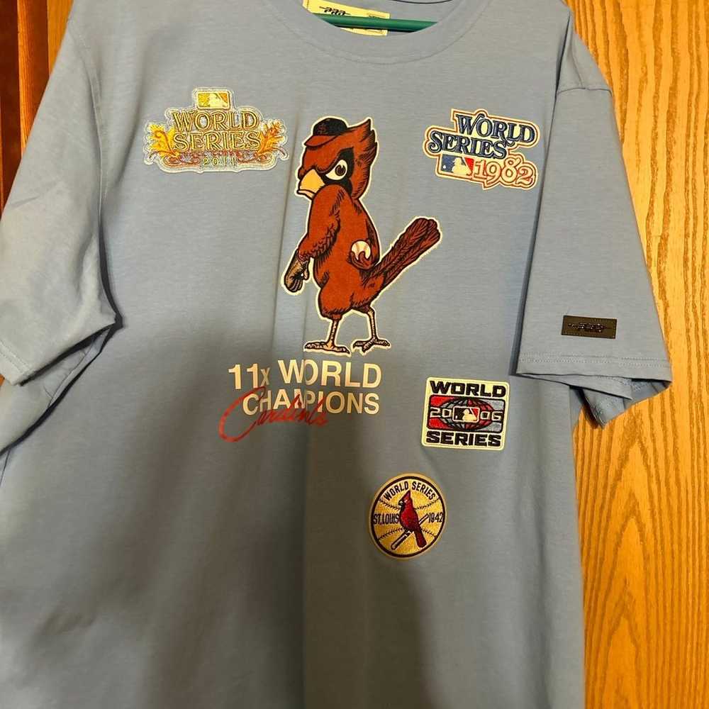 St. Louis cardinals ws patches shirt - image 1