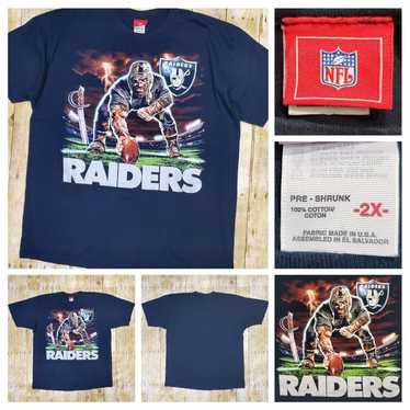 Vintage NFL Oakland Raiders Lightning T-Shirt Ill… - image 1