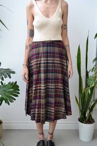 Soft Autumn Plaid Skirt