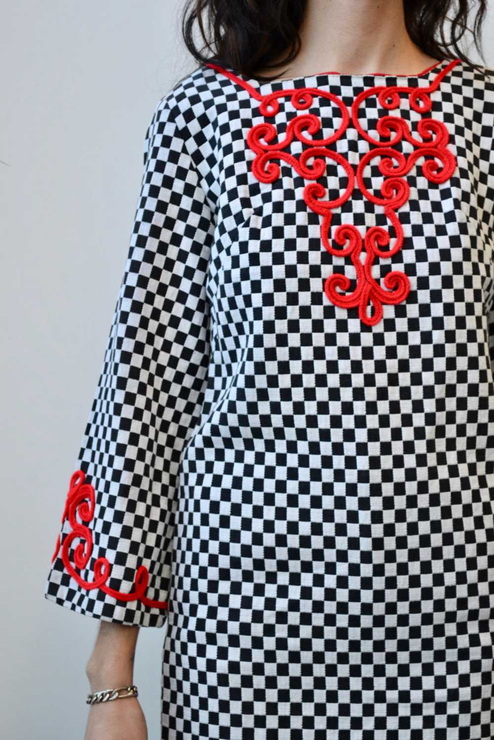 Sixties Checkered Tunic - image 2