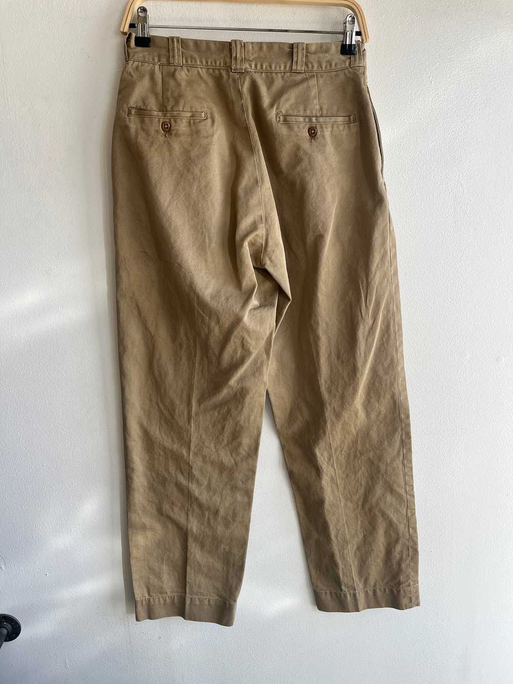 Vintage 1940’s Khaki Military Trousers - image 4