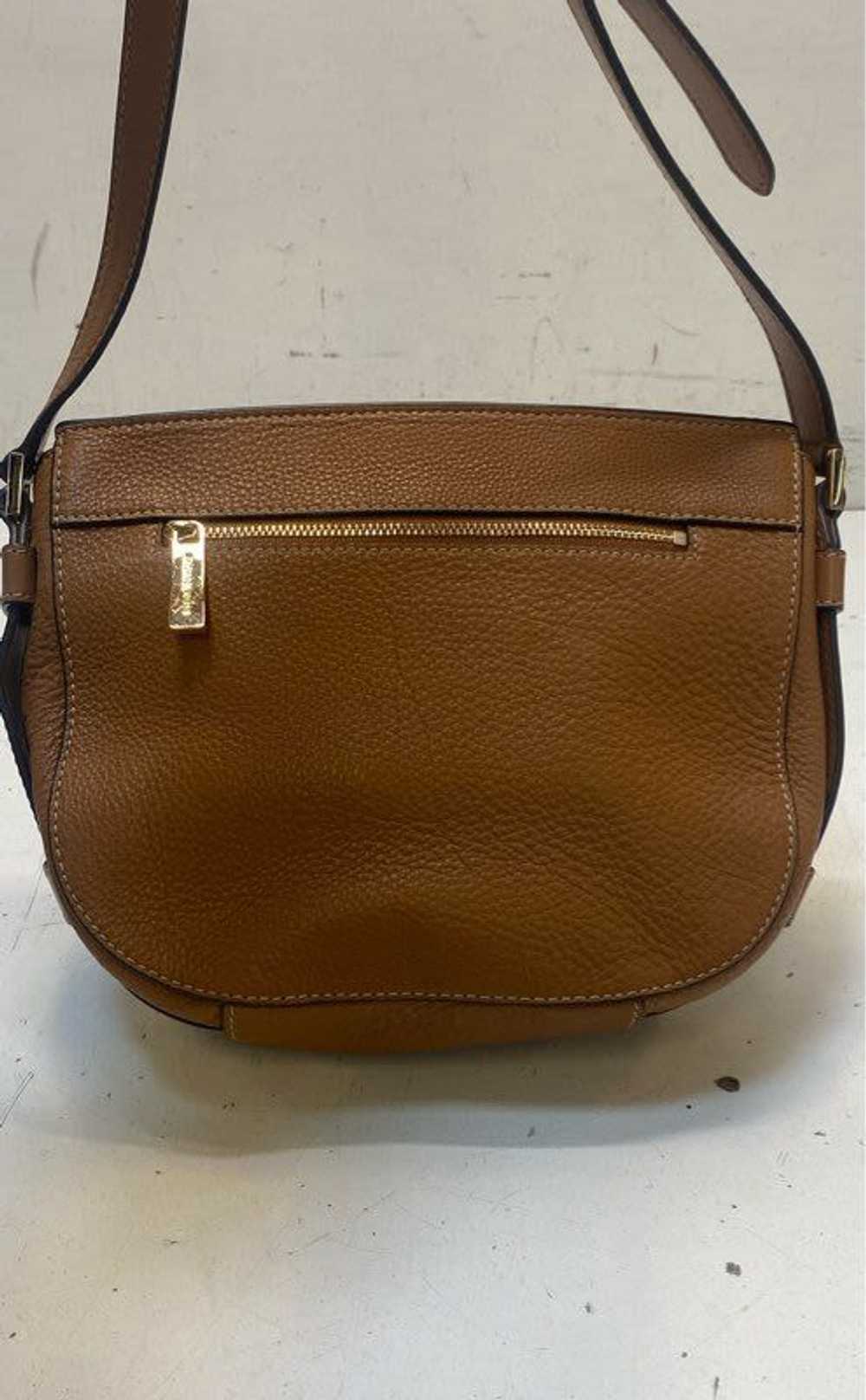 Michael Kors Romy Brown Leather Crossbody Bag - image 2