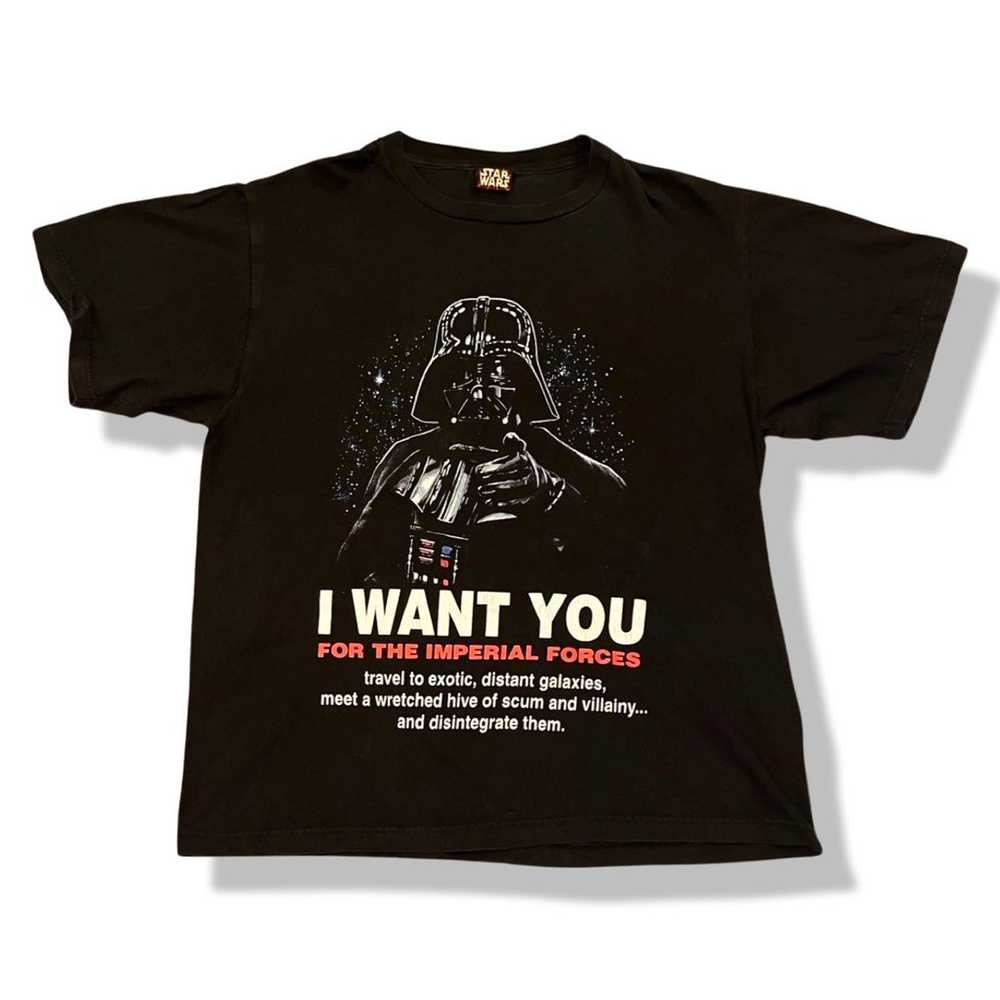 Vintage 1996 Star Wars Darth Vader "I Want You" T… - image 1