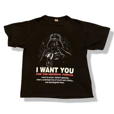 Vintage 1996 Star Wars Darth Vader "I Want You" T… - image 1