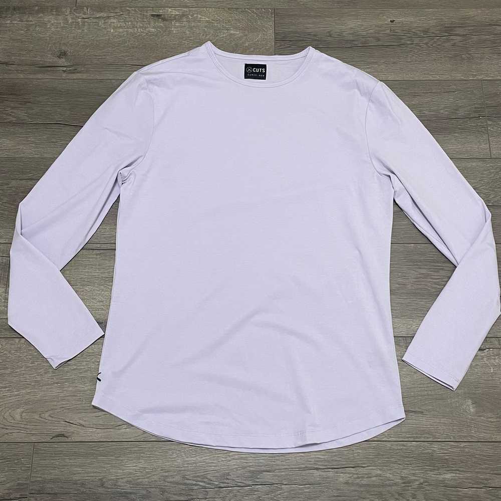 2 Cuts Clothing Long Sleeve Tee T-Shirt Crew Neck… - image 2