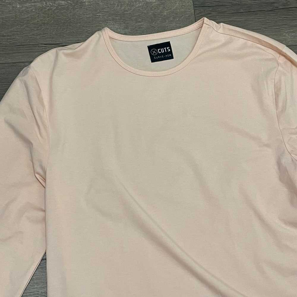 2 Cuts Clothing Long Sleeve Tee T-Shirt Crew Neck… - image 9