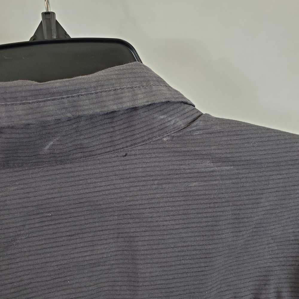 Armani Exchange Men Grey Striped Snap Up Shirt XL - image 4