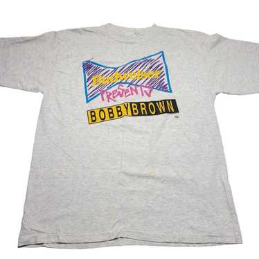 Vintage Budweiser Presents BOBBY BROWN Concert T-… - image 1