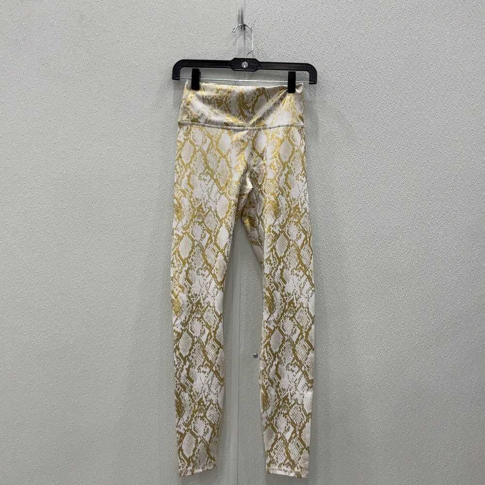 Fabletics NWT Womens Gold White Workout Leggings … - image 4