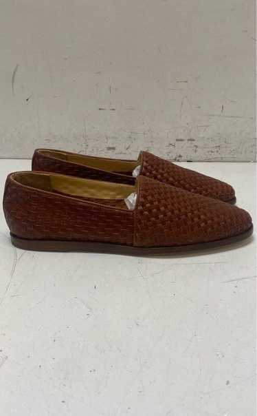 Nisolo Alejandro Woven Brown Leather Loafer Casual