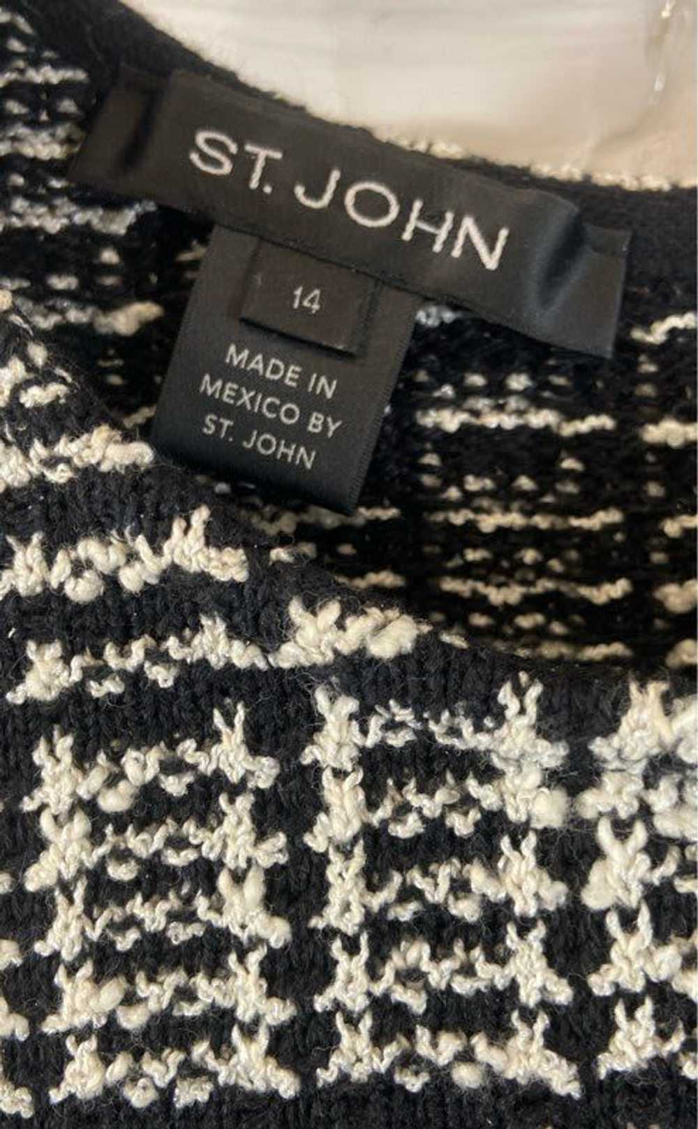 St John Multicolor Wool Shift Dress - Size 14 - image 3