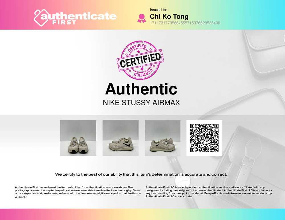 Authentic Nike X Stussy Air Max 2013 Fossil M 9 - image 4