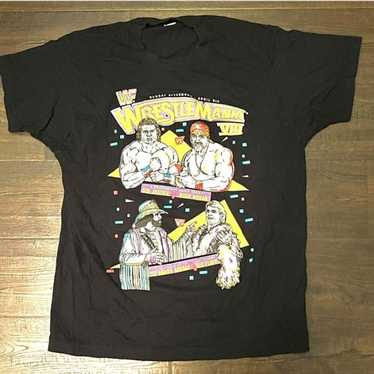 Vintage 1992 WWF WrestleMania VIII 8 Shirt WWE Ho… - image 1
