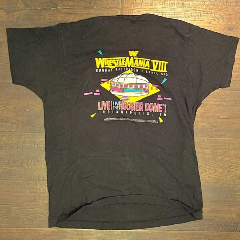 Vintage 1992 WWF WrestleMania VIII 8 Shirt WWE Ho… - image 2