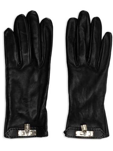 Hermès Pre-Owned Soya leather gloves - Black